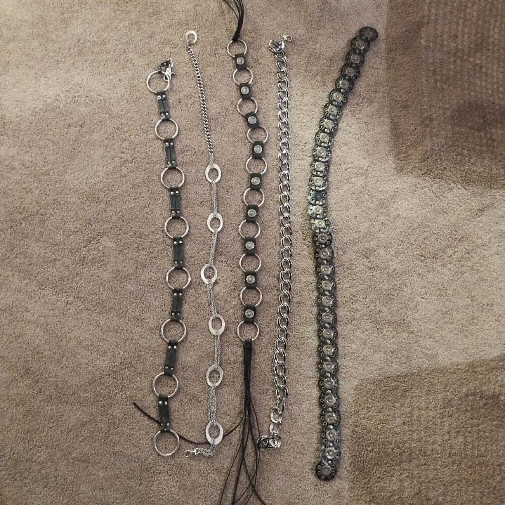 Fashion & Chain Belts -Lot of 5